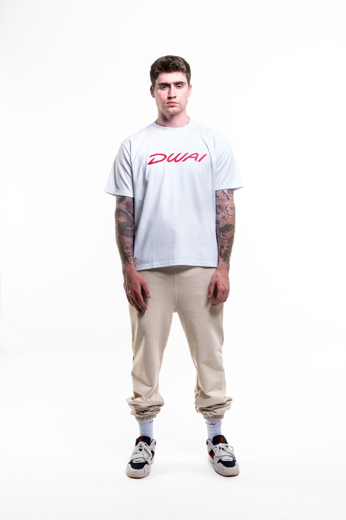 DWAI Cease & Desist Tee - White & Red