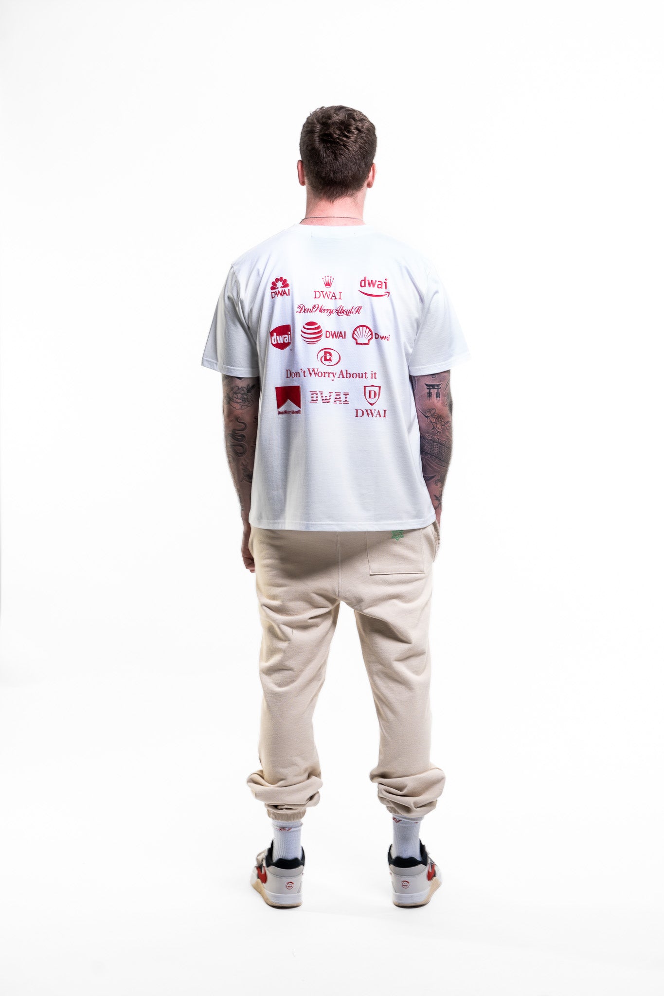 DWAI Cease & Desist Tee - White & Red