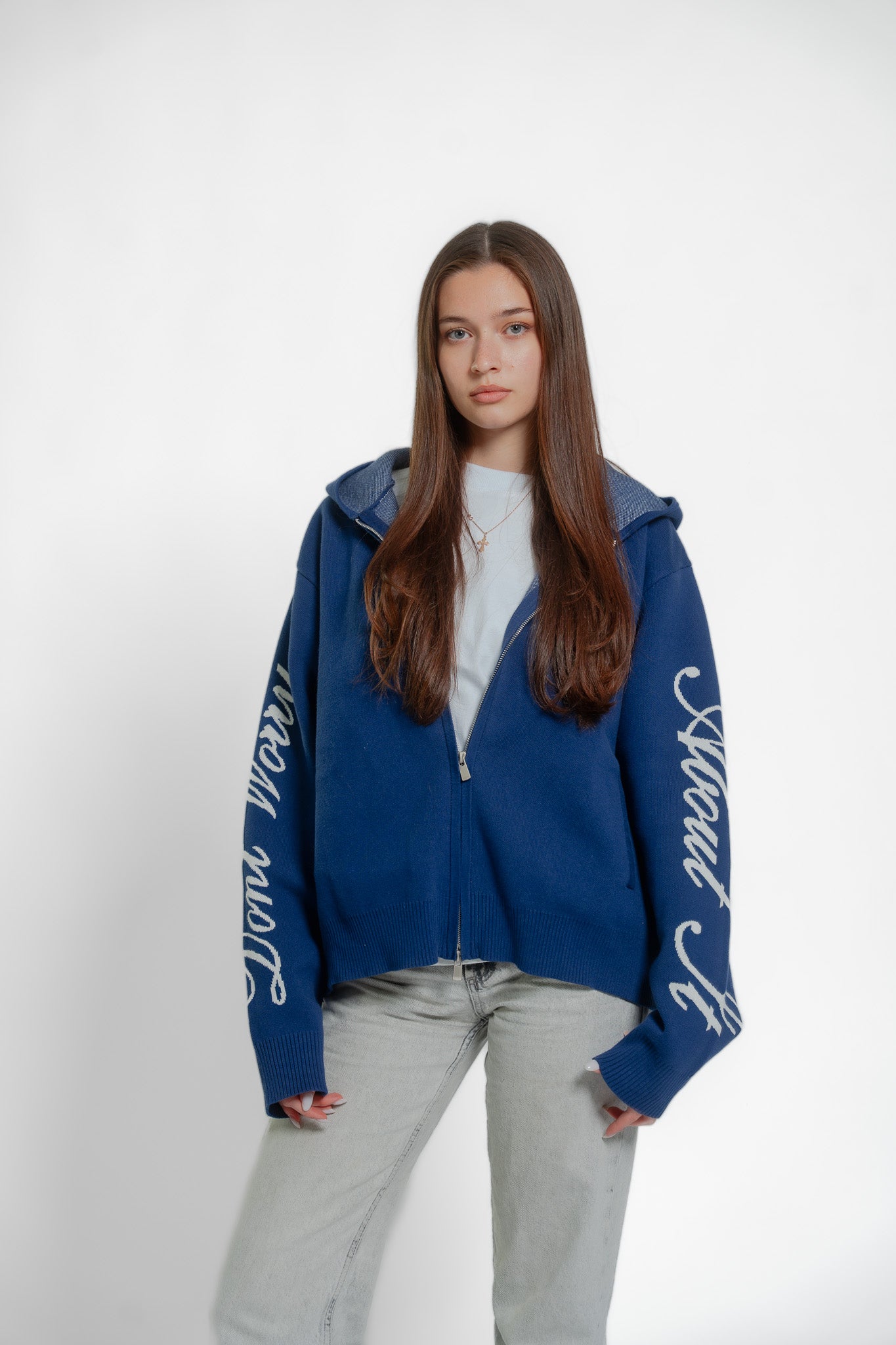 GLACIER CLUB KNIT ZIP-UP HOODIE