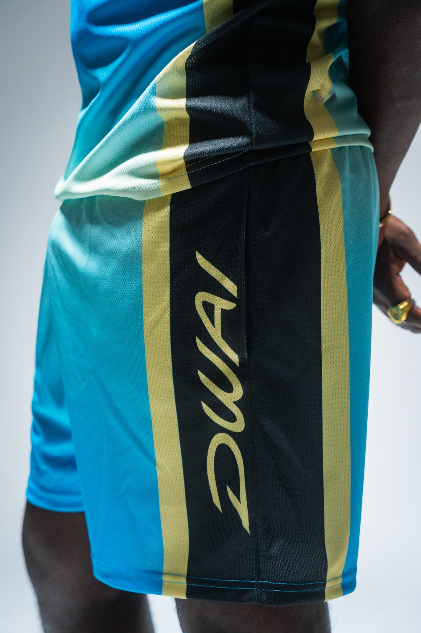 Sky athletic shorts