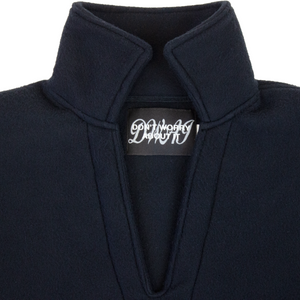 DWAI Polar Fleece Cowboy Pullover Collar #color_jet-black