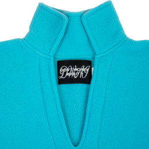 DWAI Polar Fleece Cowboy Pullover Collar #color_miami-blue